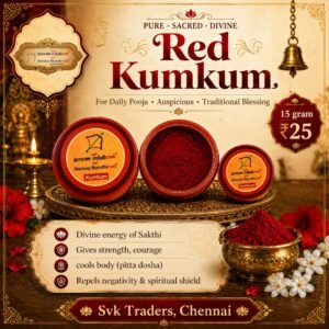 Red Kumkum – Traditional Pooja Kumkum | 15g